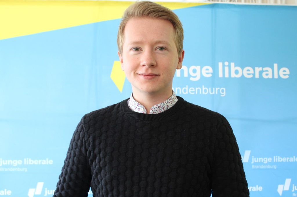 Matti Karstedt ist Spitzenkandidat der Jungen Liberalen zur Landtagswahl 2019