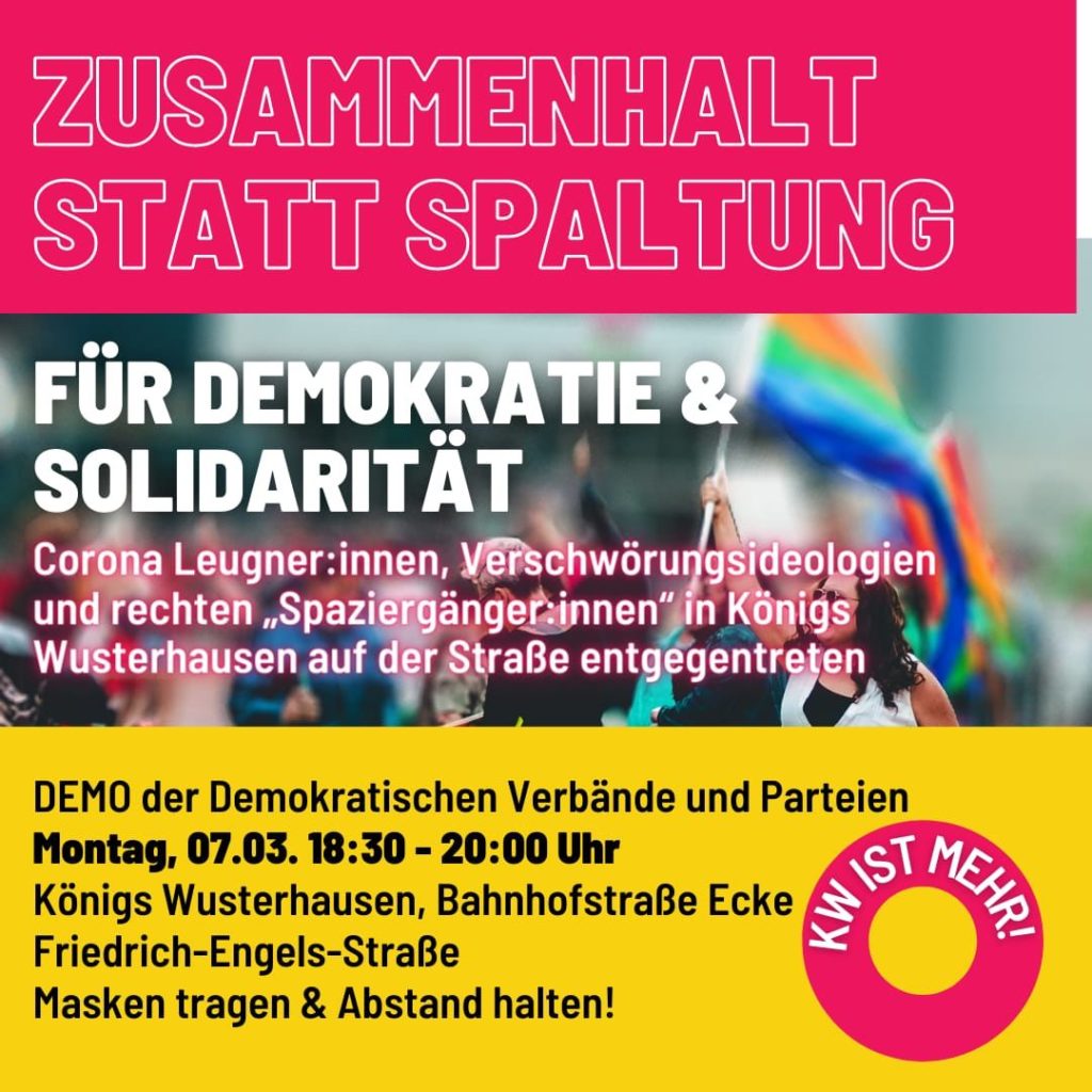Demonstration für Demokratie & Solidarität